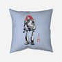 Iron Collosal Sumi-e-None-Removable Cover w Insert-Throw Pillow-Astrobot Invention
