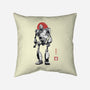 Iron Collosal Sumi-e-None-Removable Cover w Insert-Throw Pillow-Astrobot Invention