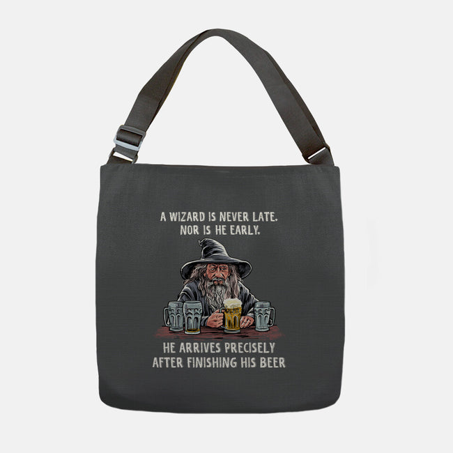 A Wizard Is Never Later-None-Adjustable Tote-Bag-zascanauta