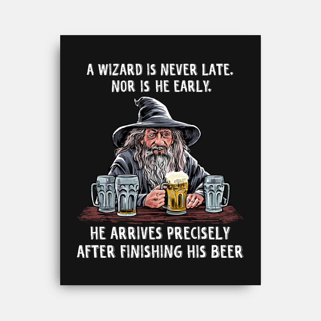 A Wizard Is Never Later-None-Stretched-Canvas-zascanauta