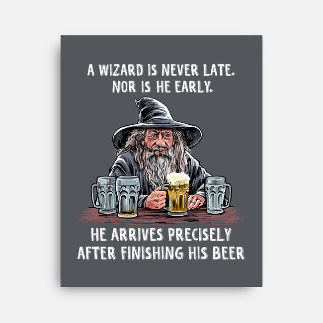 A Wizard Is Never Later-None-Stretched-Canvas-zascanauta