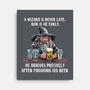 A Wizard Is Never Later-None-Stretched-Canvas-zascanauta