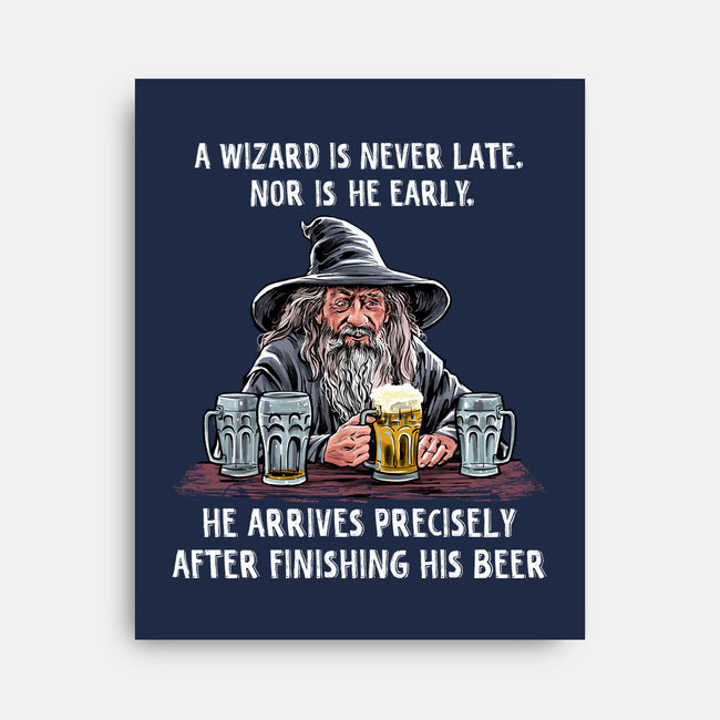 A Wizard Is Never Later-None-Stretched-Canvas-zascanauta