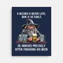 A Wizard Is Never Later-None-Stretched-Canvas-zascanauta