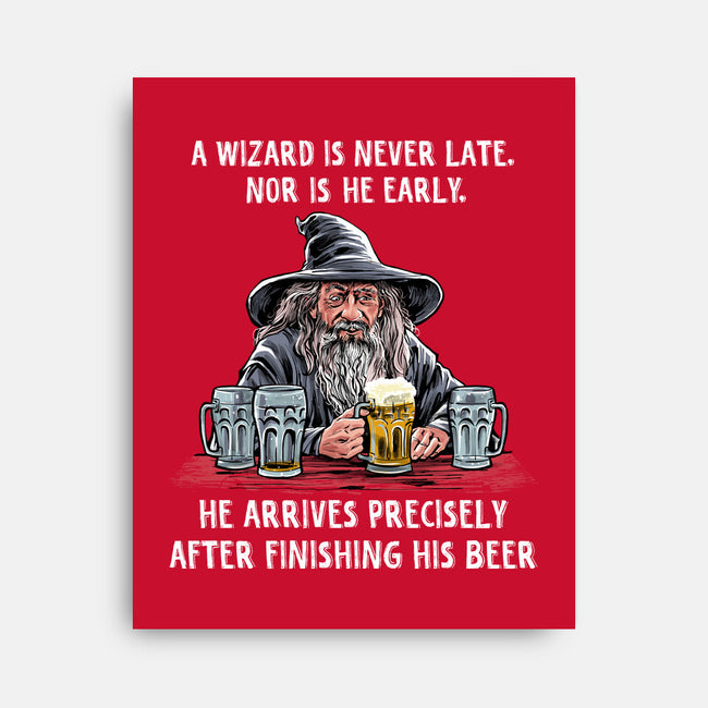A Wizard Is Never Later-None-Stretched-Canvas-zascanauta
