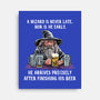 A Wizard Is Never Later-None-Stretched-Canvas-zascanauta