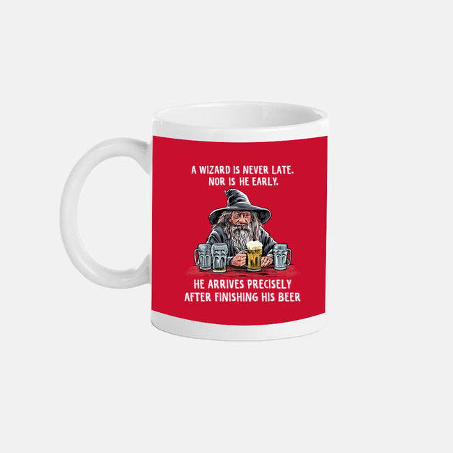 A Wizard Is Never Later-None-Mug-Drinkware-zascanauta