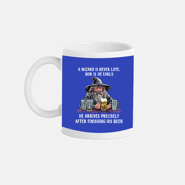 A Wizard Is Never Later-None-Mug-Drinkware-zascanauta