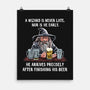 A Wizard Is Never Later-None-Matte-Poster-zascanauta