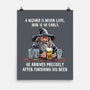 A Wizard Is Never Later-None-Matte-Poster-zascanauta