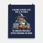 A Wizard Is Never Later-None-Matte-Poster-zascanauta