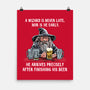 A Wizard Is Never Later-None-Matte-Poster-zascanauta