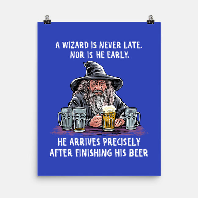 A Wizard Is Never Later-None-Matte-Poster-zascanauta