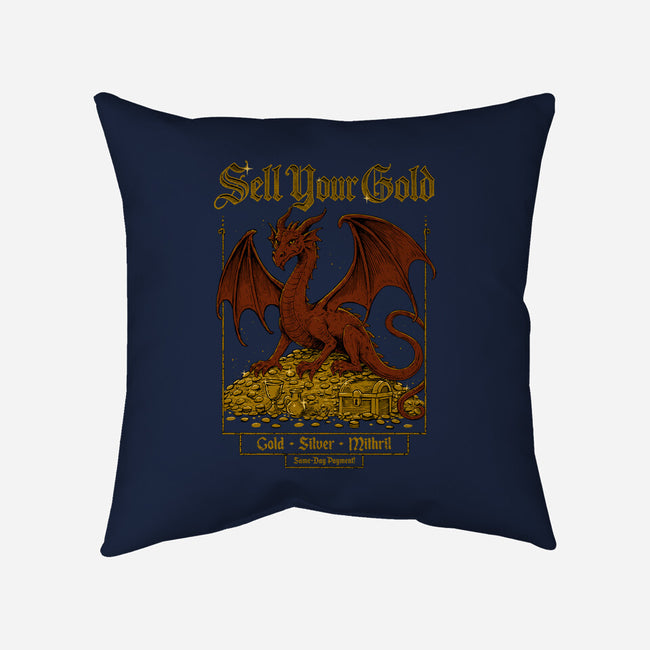 Sell Your Gold-None-Removable Cover w Insert-Throw Pillow-Hafaell