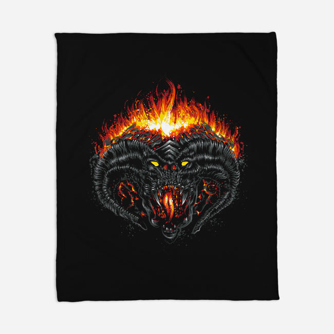 Demon Of Morgoth-None-Fleece-Blanket-DrMonekers