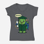 Ninja School Grad-Womens-V-Neck-Tee-Boggs Nicolas