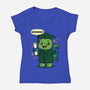 Ninja School Grad-Womens-V-Neck-Tee-Boggs Nicolas
