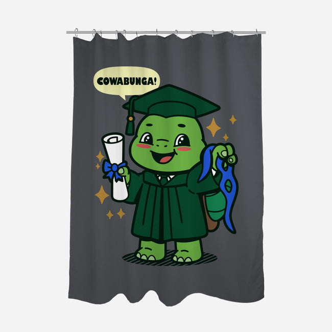 Ninja School Grad-None-Polyester-Shower Curtain-Boggs Nicolas