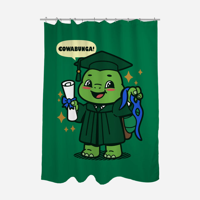 Ninja School Grad-None-Polyester-Shower Curtain-Boggs Nicolas