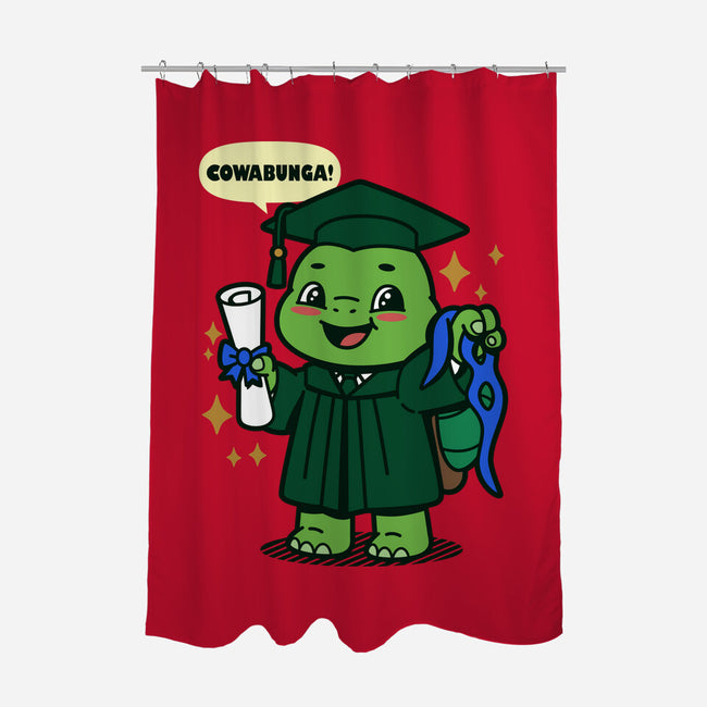 Ninja School Grad-None-Polyester-Shower Curtain-Boggs Nicolas
