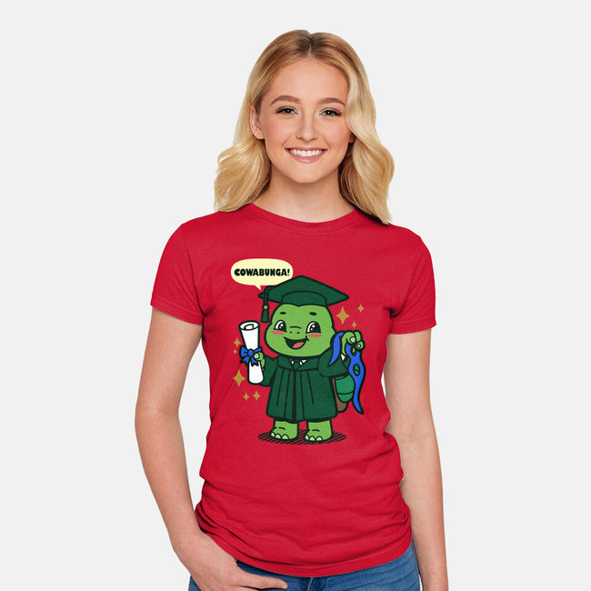 Ninja School Grad-Womens-Fitted-Tee-Boggs Nicolas
