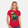 Ninja School Grad-Womens-Fitted-Tee-Boggs Nicolas