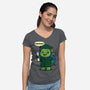 Ninja School Grad-Womens-V-Neck-Tee-Boggs Nicolas