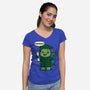Ninja School Grad-Womens-V-Neck-Tee-Boggs Nicolas