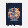 Experiment Alien Spaceship-None-Polyester-Shower Curtain-Studio Mootant