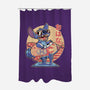 Experiment Alien Spaceship-None-Polyester-Shower Curtain-Studio Mootant