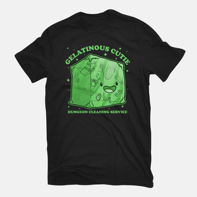 Gelatinous Cute Dungeon Monster-Womens-Basic-Tee-Studio Mootant