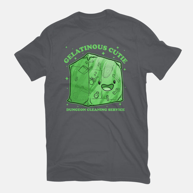 Gelatinous Cute Dungeon Monster-Womens-Basic-Tee-Studio Mootant