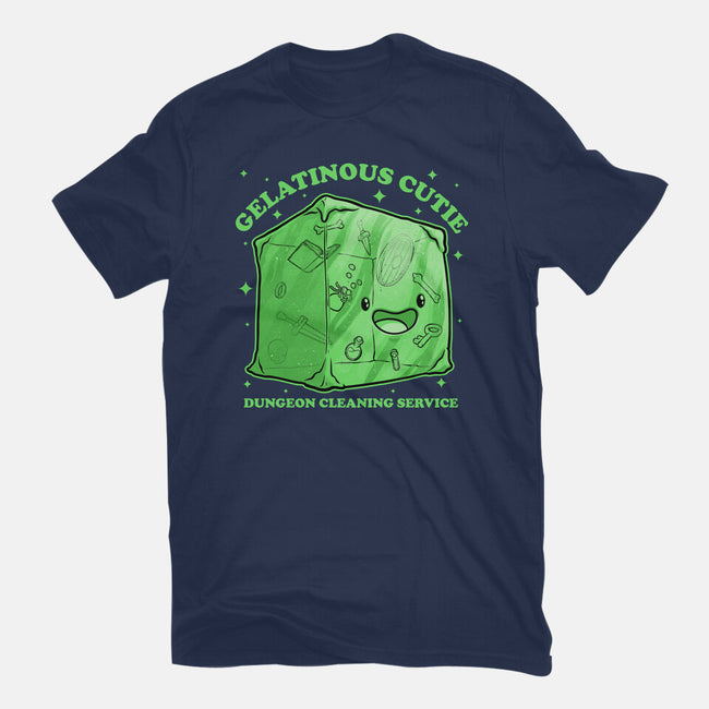 Gelatinous Cute Dungeon Monster-Womens-Basic-Tee-Studio Mootant