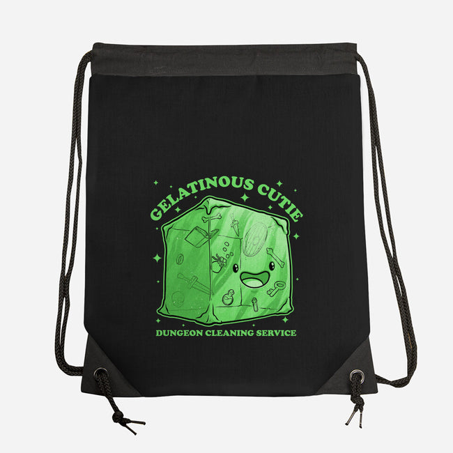 Gelatinous Cute Dungeon Monster-None-Drawstring-Bag-Studio Mootant