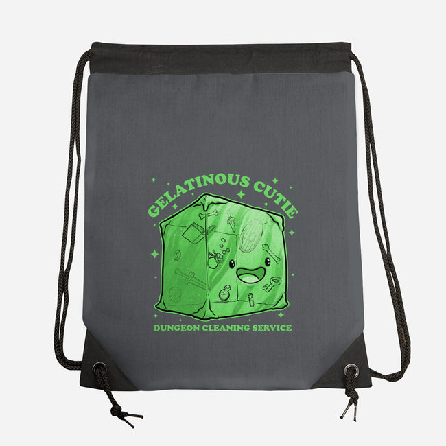 Gelatinous Cute Dungeon Monster-None-Drawstring-Bag-Studio Mootant