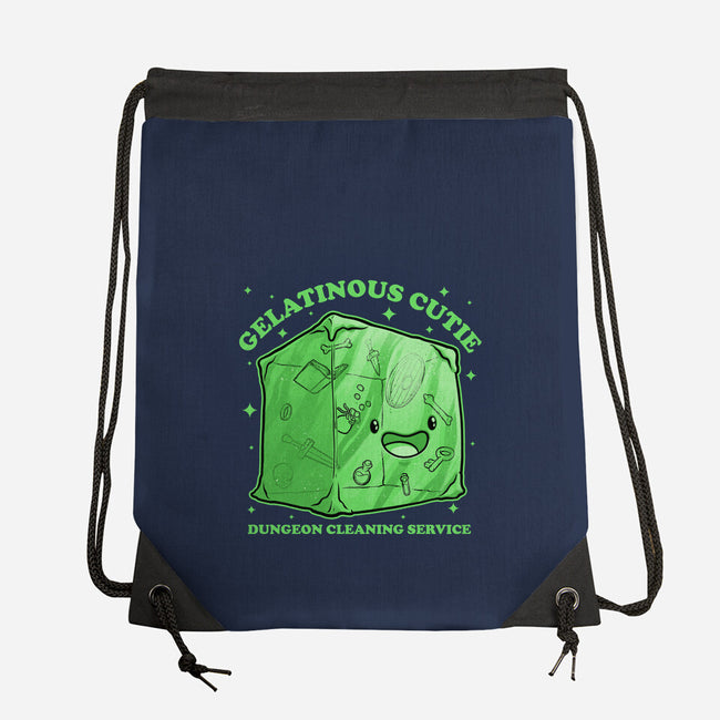 Gelatinous Cute Dungeon Monster-None-Drawstring-Bag-Studio Mootant