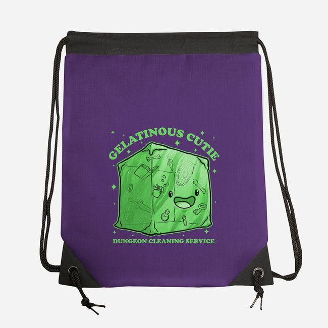 Gelatinous Cute Dungeon Monster-None-Drawstring-Bag-Studio Mootant