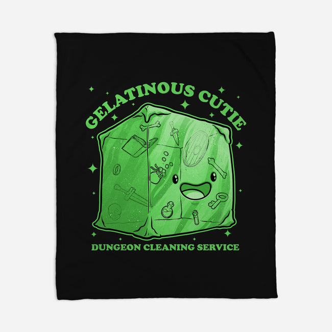 Gelatinous Cute Dungeon Monster-None-Fleece-Blanket-Studio Mootant