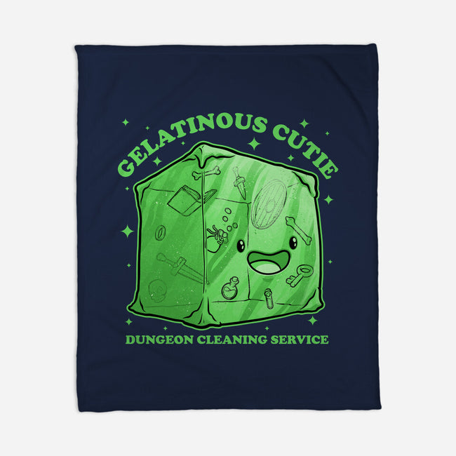 Gelatinous Cute Dungeon Monster-None-Fleece-Blanket-Studio Mootant