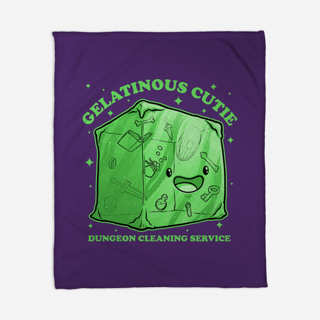 Gelatinous Cute Dungeon Monster-None-Fleece-Blanket-Studio Mootant