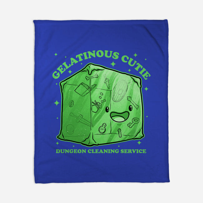 Gelatinous Cute Dungeon Monster-None-Fleece-Blanket-Studio Mootant
