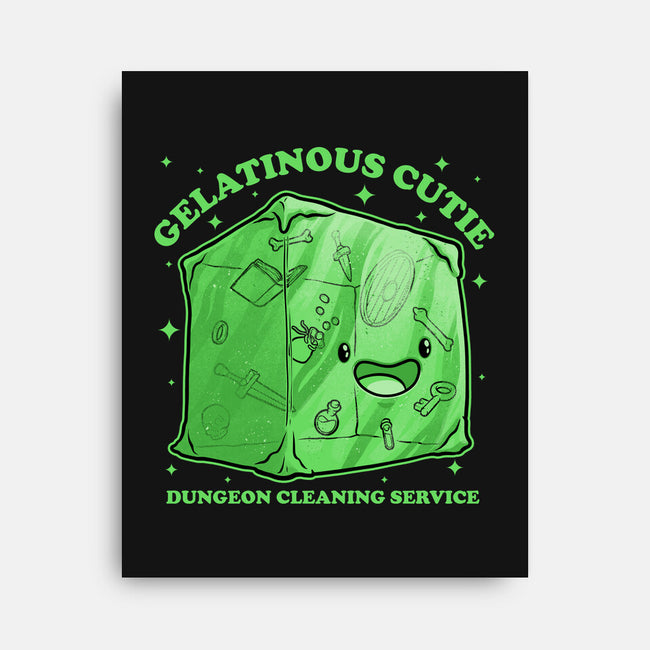 Gelatinous Cute Dungeon Monster-None-Stretched-Canvas-Studio Mootant
