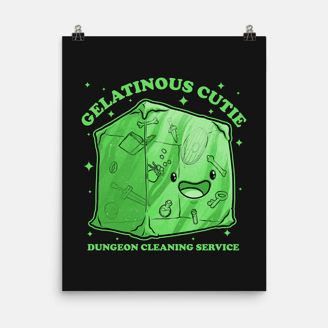 Gelatinous Cute Dungeon Monster-None-Matte-Poster-Studio Mootant
