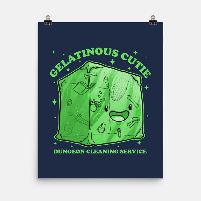 Gelatinous Cute Dungeon Monster-None-Matte-Poster-Studio Mootant