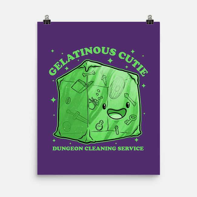 Gelatinous Cute Dungeon Monster-None-Matte-Poster-Studio Mootant