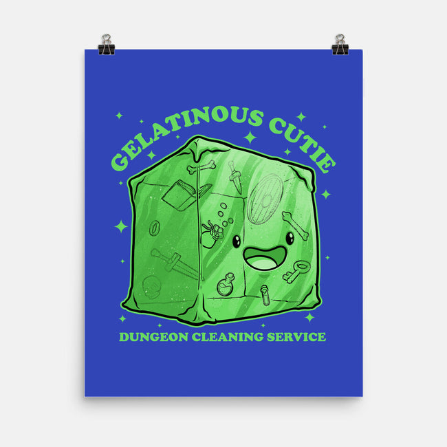 Gelatinous Cute Dungeon Monster-None-Matte-Poster-Studio Mootant