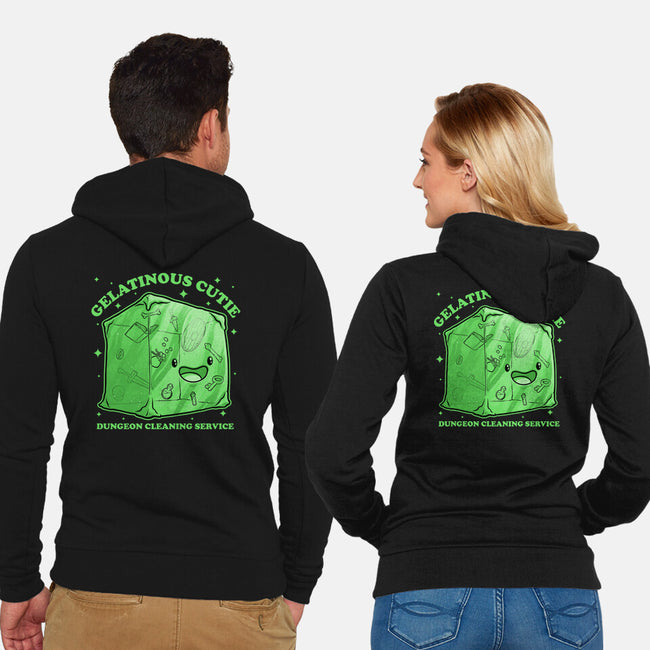 Gelatinous Cute Dungeon Monster-Unisex-Zip-Up-Sweatshirt-Studio Mootant