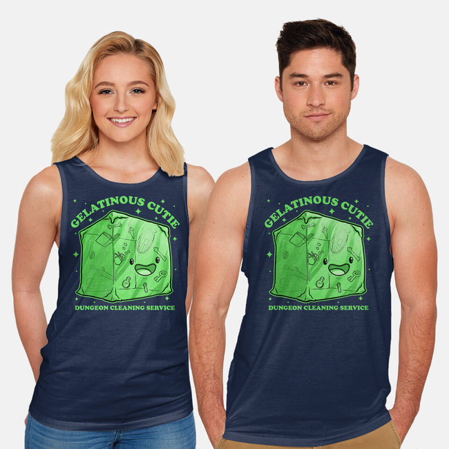 Gelatinous Cute Dungeon Monster-Unisex-Basic-Tank-Studio Mootant