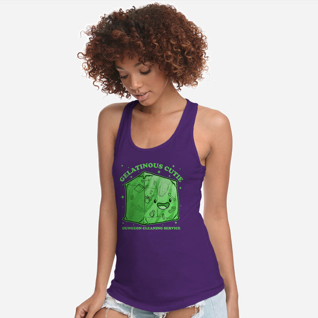 Gelatinous Cute Dungeon Monster-Womens-Racerback-Tank-Studio Mootant