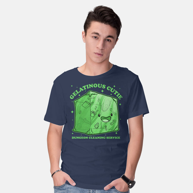 Gelatinous Cute Dungeon Monster-Mens-Basic-Tee-Studio Mootant